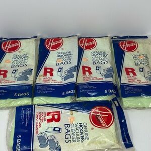 5 Packs 25 Bags Genuine Hoover Type R Canister Vacuum Cleaner Bags Sprint Tempo